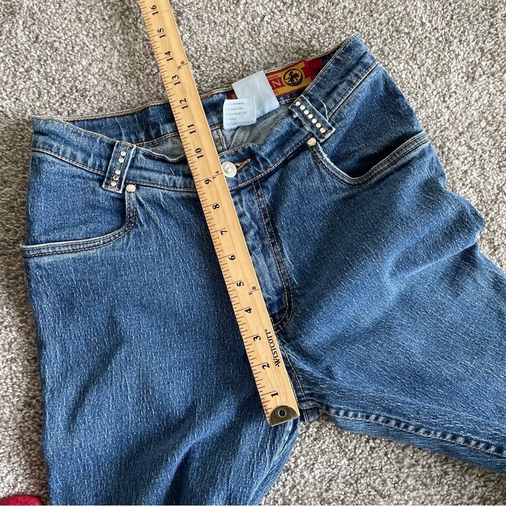 Lawman Jeans Womens Size 5 (27x32) Superior Slim Fit Bare Back Rhinestones Denim - Picture 11 of 14